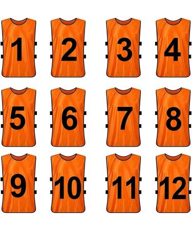 Toptie 12 Numbered Training Vests (#13-24) Soccer Pinnies - Set of 12 - Buy Online on SooperMarket.com