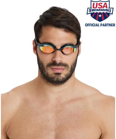 ARENA Unisex Airspeed Mirror Swimming Goggles - Black | One Size International Shipping Available - Buy Online on SooperMarket.com