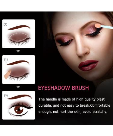MUSISALY 100pcs Double Ended Eyeshadow Brush Makeup Brush Eyeshadow Stick Latex Sponge Tipped Oval Makeup Tool Cosmetic Tool Dual-side Eye Makeup Applicator Sponge Brush 6.5x1.3cm Blue - Buy Online on SooperMarket.com