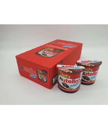 Nutella & Go Hazelnut Spread with Cocoa and Breadsticks 12 x 48g Packs Lunch time Snacks. Snack For All ages.