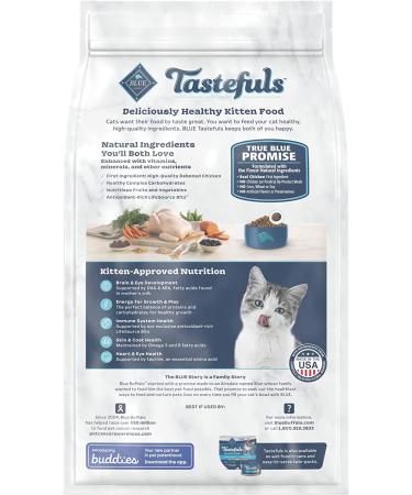 Blue Buffalo Tastefuls Kitten Natural Dry Cat Food - Chicken & Brown Rice 7lb Pack | Premium Nutrition for Kittens - Buy Online on SooperMarket.com