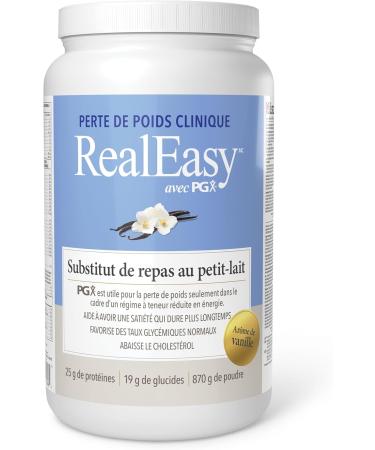 RealEasy with PGX Whey Protein Meal Replacement Vanilla Flavour 870 g with PGX 25 g of Protein per serving Helps You Feel Full Longer - Buy Online on SooperMarket.com