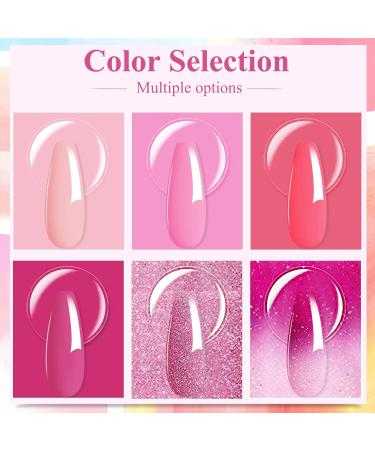 Honey Joy Color Changing Dip Powder Nail Kit - 6 Colors Summer Glitter Pink Dipping Set for DIY Manicure - No Need for Nail Lamp - Perfect Gift for Women - Buy Online on SooperMarket.com