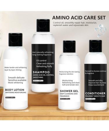 EONFAVE Shampoo Conditioner Body Wash Set - Amino Acid Skin Care Set Travel - Portable Fluffy Shampoo Long Lasting Body Wash - Nourishing Body Lotion for Travel - Buy Online on SooperMarket.com