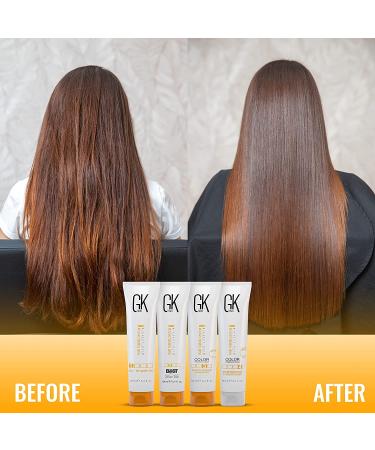 GK HAIR Global Keratin Smoothing Treatment - Professional Brazilian Complex | 3.4 Fl Oz/100ml - Buy Online on SooperMarket.com
