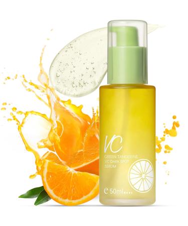 Green Tangerine Vitamin C Serum Vitamin C Serum for Face Moisturizing Vitamin C Dark Spot Serum with Niacinamide Arbutin Evening Skin Tone Reducing Wrinkle Face Serum 50ml