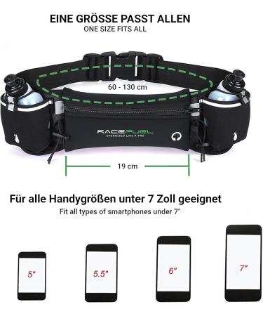 Racepace Racefuel Drinking Belt with Waterproof Bottle - Ideal for Triathlon Running & Cycling | Adjustable Girdle with Phone Compartment - Buy Online on SooperMarket.com