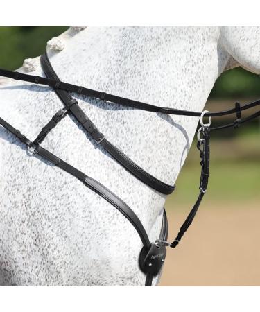 Buy Passier Ingrid Klimke Breastplate - Black with Stainless Steel Fittings | One Size Full - International Shipping Available - Buy Online on SooperMarket.com