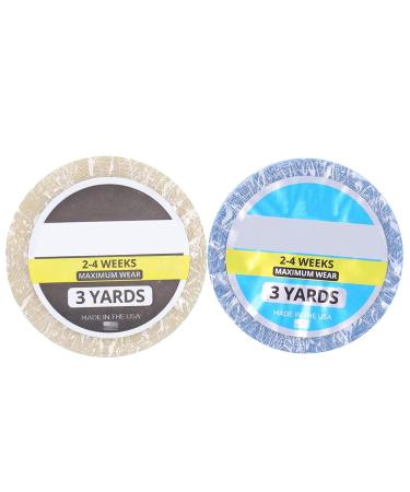 2 Pack Hair Extension Tape Double Sided Waterproof Wig Adhesive for Secure Styling - Buy Online on SooperMarket.com