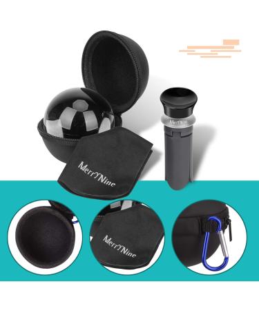 MerryNine 80mm K9 Crystal Photography Ball with Mini Tripod - Universal Camera Interface, Metal Base, Pouch - Perfect for Teaching Light Spectrum Physics and Art Decor - Buy Online on SooperMarket.com