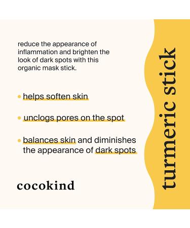 Cocokind Turmeric Mask Stick - Organic Spot Treatment for Dark Spots & Acne with Tea Tree Oil & Ginger - Buy Online on SooperMarket.com