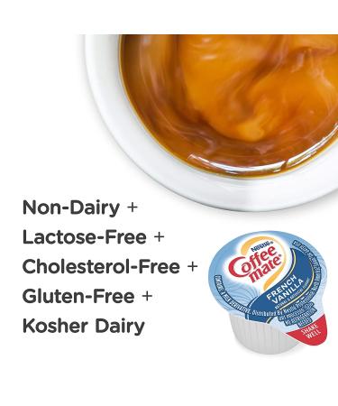Nestle Coffee mate French Vanilla Liquid Creamer Singles - Box of 180 | Non-Dairy, No Refrigeration Required - Buy Online on SooperMarket.com