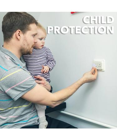24pcs Plug Socket Covers UK White Safety Plastic Outlet Covers Protector Baby Secutity Shock Prevention Ideal for Children Safety at Home and School&Easy Install - Buy Online on SooperMarket.com