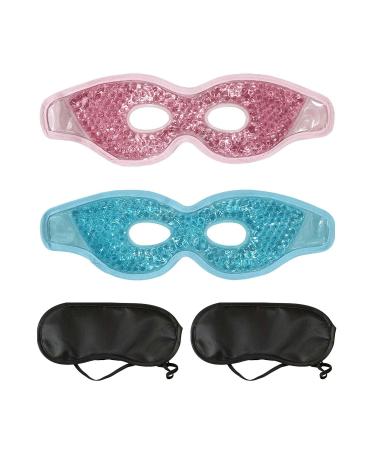 2 Pieces Gel Eye Mask Sleep Eye Mask Outdoor Sun Shade Sleep Eye Mask Light Eye Mask Comfortable Soft Ice Eye Mask. Cool Eye Mask to Help You Fall Asleep