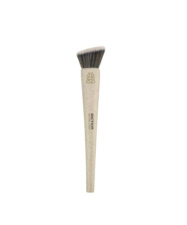 Beter - Kabuki Foundation Brush Flat Synthetic Hair Cruelty-Free Natural Fibre Handle Made of Wheat Fibres Ideal for Your Makeup Brush Set