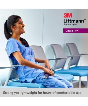 3M Littmann Classic III Stethoscope Champagne Finish | Black Tube | Smoke Stem | 69 cm - Buy Online on SooperMarket.com