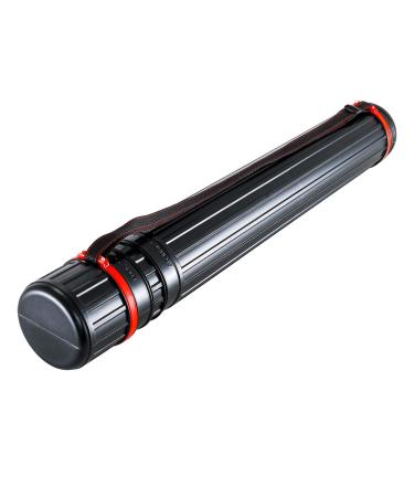 US Art Supply Black Telescoping Drafting Tube - Outside Diameter: 3-1/4  Inside Diameter: 2-7/8 inch  Length: 25 to 42-1/2 inches