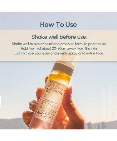 Shop DERMALOGY by NEOGENLAB White Truffle Ampoule Drop Mist 80ml - Hydrating Face Mist for Glowing Skin | International Shipping Available - Buy Online on SooperMarket.com