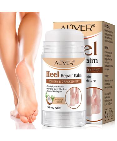 Cracked Heel Repair Cream Heel Balm Foot Cream for Cracked Heels and Dry Skin Calluses Feet Cracked Heel Repair Balm Hydrates and Softens Dry Feet 70G (Coconuts)