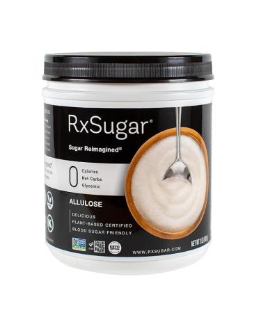 RxSugar Delicious Plant-Based Crystal Sugar, Allulose, 32 oz | Allulose Sweetener | 0 Calorie, 0 Net Carbs, 0 Glycemic | Diabetes-Safe Natural Sugar | Keto Certified | Non-GMO Project Verified | Gluten-Free Certified