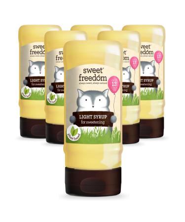 Sweet Freedom Delicious Light Syrup | Plant Based & Vegan | 305g - Pack of 6 - Recyclable