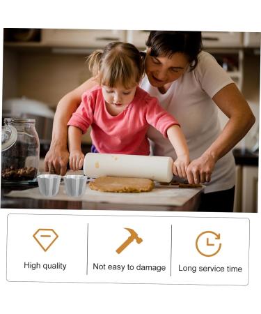 Zerodeko Tyre Lever 6 pcs Durable Aluminum Tools Gold Supply Reusable Alloy Cuake Dessert D Mini Mold Molds DIY 7.5x7.5x6.5cmx3pcs Silverx3pcs - Buy Online on SooperMarket.com