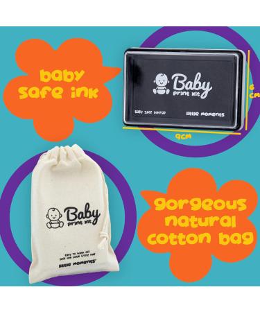 Baby Handprint & Footprint Kit - Safe Black Ink Pad for Baby's Hands and Feet - Lifetime Inkpad Guarantee - Buy Online on SooperMarket.com