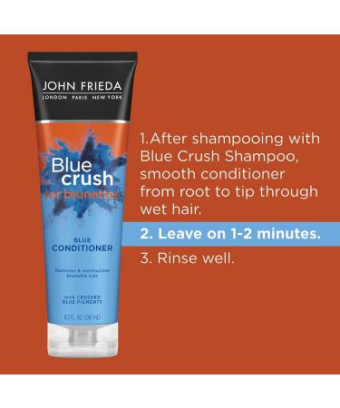 Blue Crush Brunette Shampoo & Conditioner Set - Neutralizes Brassiness - 8.3 fl oz - Buy Online on SooperMarket.com