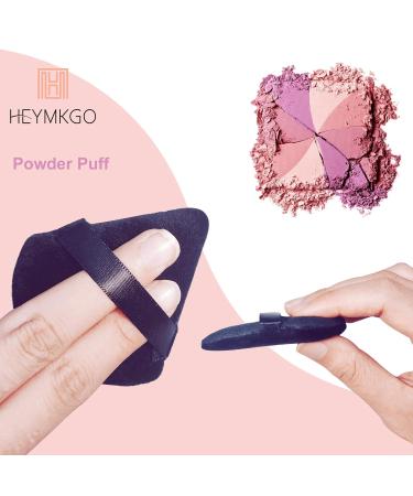 Buy HEYMKGO 3 Pcs Powder Puff Set Triangle Velvet Makeup Sponge for Dual Use | Reusable Wet & Dry Face Cleansing Puff | International Shipping Available - Buy Online on SooperMarket.com