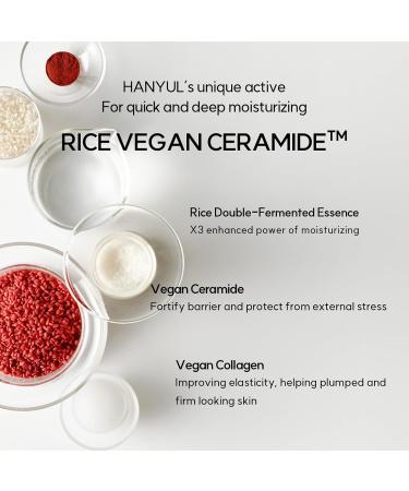 Hanyul Red Rice Moisture Firming Cream | Vegan Ceramide Moisturizer for 100-Hour Hydration & Skin Firming | Korean Fine Wrinkle Care - 1.86 fl.oz - Buy Online on SooperMarket.com