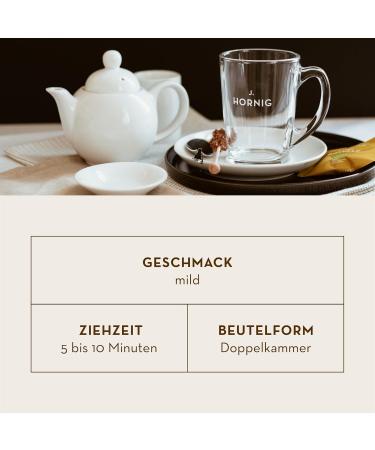J. Hornig Chamomile Tea - Natural Flavorless Mild Taste | 4x25 Bags (100 Tea Bags) - International Shipping Available - Buy Online on SooperMarket.com