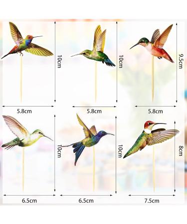24 Pieces Hummingbird Cupcake Topper Hummingbird Cake Bird Decoration Cupcake Picks Toothpicks with Hummingbird Shape Hummingbird Cake Bird Decoration for Birthday Christmas Party Cake Decoration - Buy Online on SooperMarket.com