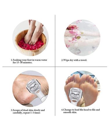 YIMART Foot Corn Removal Cutter Scraper Set - Stainless Steel Callus Remover with 10 Blades - Professional Pedicure Tool for Dead Skin and Cuticles - Buy Online on SooperMarket.com