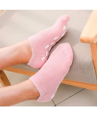 Jinlaili Moisturizing Gel Socks - Vitamin & Oil Infused Spa Socks for Repairing & Softening Dry Skin - 2 Pairs | International Shipping - Buy Online on SooperMarket.com