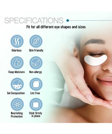 C. ARTIST 100% Natural Under Eye Gel Pads - 110 Pairs | Collagen & Aloe Vera Hydrogel Eye Patches for Eyelash Extensions - Buy Online on SooperMarket.com