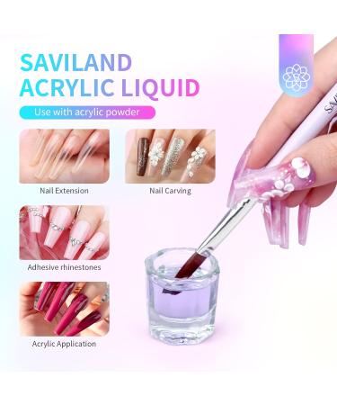Saviland 120ml Monomer Acrylic Nail Liquid - Non-Yellowing Formula for Acrylic Nails Nail Extensions & DIY Applications - Buy Online on SooperMarket.com