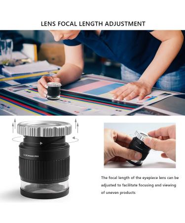 30X Loupe Magnifier Adjustable Focal Length Magnifier Foldable Jewelry Magnifier Glass for Textile Optical Embroidery Circuit Board Coins etc. - Buy Online on SooperMarket.com