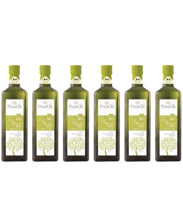 Primoli cold -pressed organic olive oil il Frutto della Vita from 100% Italian organic olives from bioools fruity ideal to homemade pasta grilled vegetables roast or bruschetta 6x500 ml bio organic 500 ml (6 Pack)