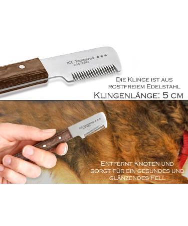 Premium Trimmeters Set for Dogs & Cats - 2-Part Stainless Steel Fur Care Comb for Long & Short Hair - Buy Online on SooperMarket.com