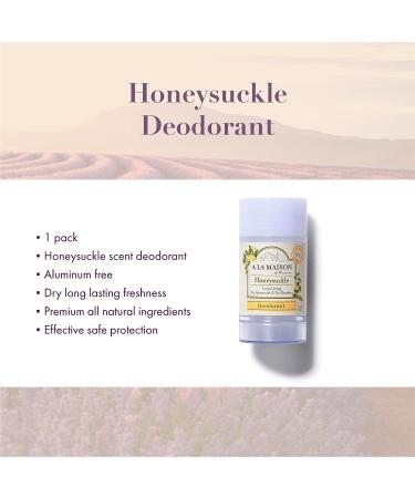 A La Maison Honeysuckle Aluminum Free Deodorant - 2.4 oz Stick for Women and Men - Buy Online on SooperMarket.com