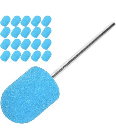 Nail Sanding Band Drill Bit with Shaft Nail Art Sanding Cap Polishing Grinding Sanding Bands Set for Home Salon Use Nail Polisher Sand Cap Nail Art Polishing Sanding Cap for Nail Drill (10 x(Blue) - Buy Online on SooperMarket.com