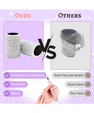100Pcs Nail Sanding Bands - Fine 240 Grit for Nail Drill | Manicure & Pedicure Set with 3/32 Nail Sanding Bit - Buy Online on SooperMarket.com
