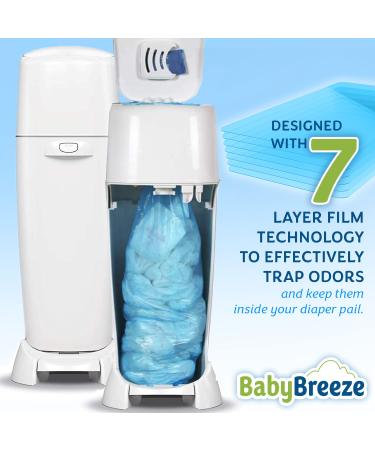 BabyBreeze Diaper Pail Refill Bags for Playtex Diaper Genie - 1400 Count (5-Pack) - Buy Online on SooperMarket.com