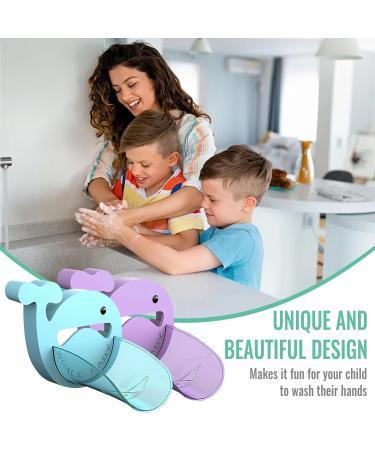 Buy MOK 2-Piece Children Tap Extender | Cartoon Faucet Extension for Kids | Perfect for Hand Washing in Kitchen & Bathroom - Buy Online on SooperMarket.com