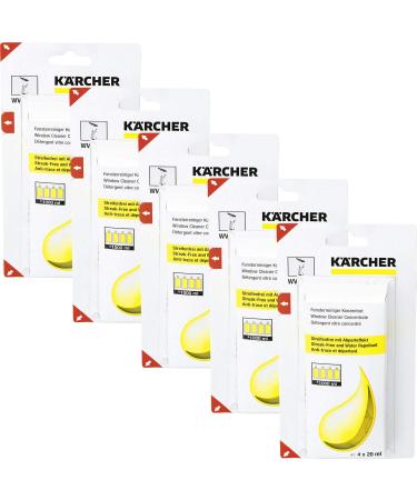 K rcher window cleaner concentrate 4 x 20ml pack of 5 (20 x 20ml) 80 ml (pack of 5)