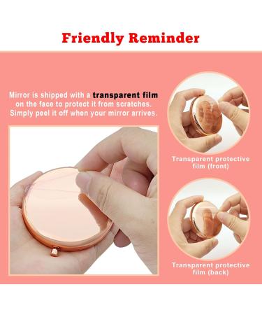 2 Pack Compact Mirror Set - 15th Birthday Gifts for Girls - Inspirational Makeup Mirror for Daughter, Sister, Niece, Cousin, BFF - Buy Online on SooperMarket.com