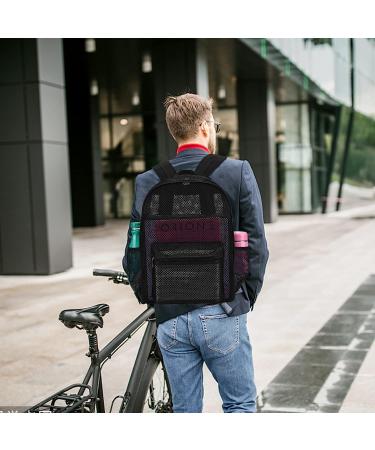 Heavy Mesh Beach Backpack with Padded Shoulder Strap - Ideal for Swimming, Diving & Outdoor Sports | Portable Oxygen Tank Carrier - Buy Online on SooperMarket.com