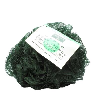 EARTH THERAPEUTICS Hydro Body Sponge w/Hand Strap-Dark Green 1 Unit
