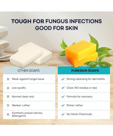 Extra Strength Tea Tree Antifungal Soap - Psoriasis Athlete's Foot & Eczema Relief | 2PCS Body Wash for Body Odor & Tinea Versicolor - Buy Online on SooperMarket.com