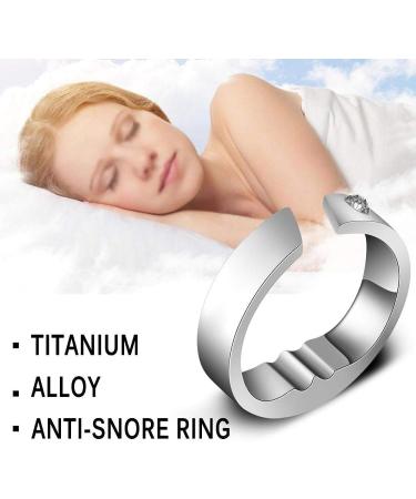 Titanium Steel Anti-Snoring Ring | Acupressure Natural Therapy Snoring Aid | Insomnia Solution (Extra Small) - Buy Online on SooperMarket.com